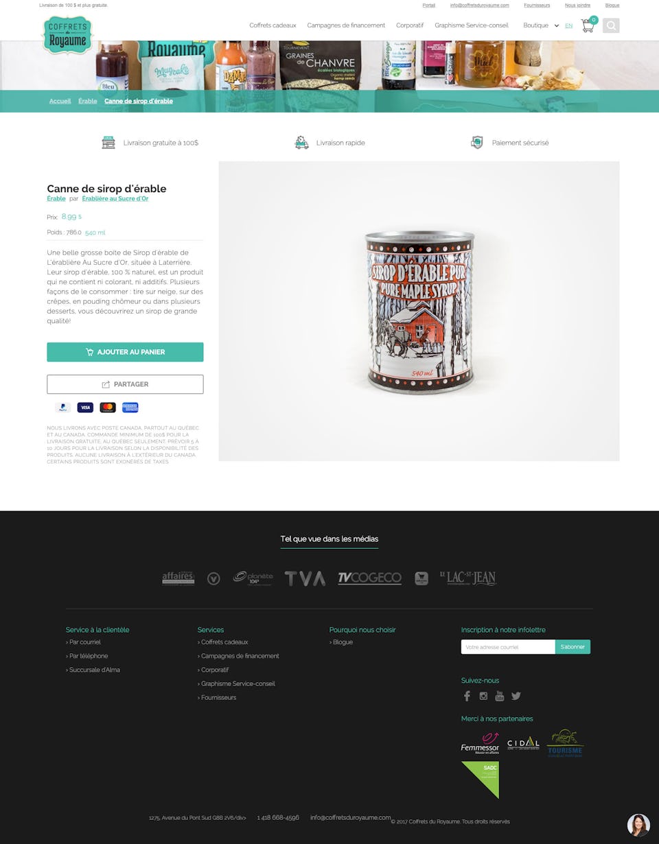 webflow project 2 - Coffrets du Royaume