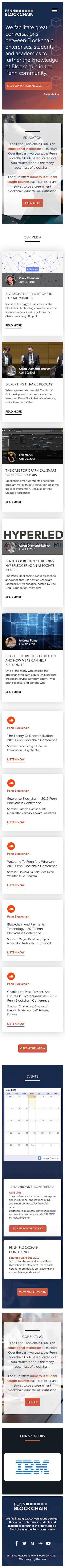 webflow project 2 - Penn Blockchain