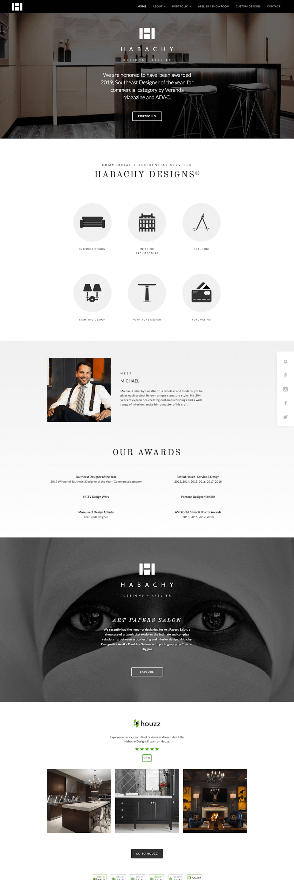 webflow project 1 - Habachy Designs