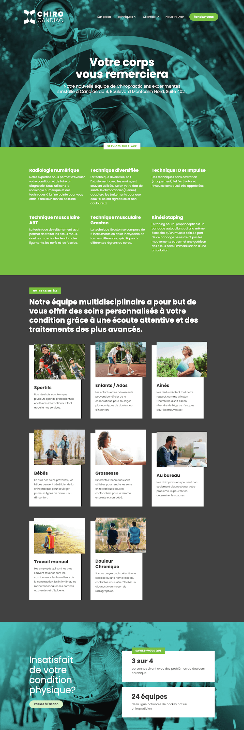 webflow project 1 - Chiro Candiac