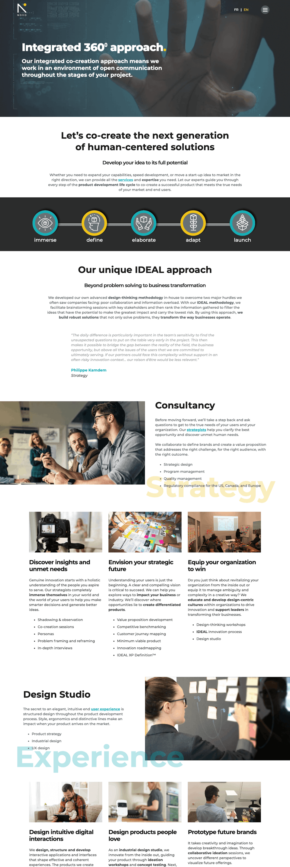 webflow project 2 - Fromnovo.com