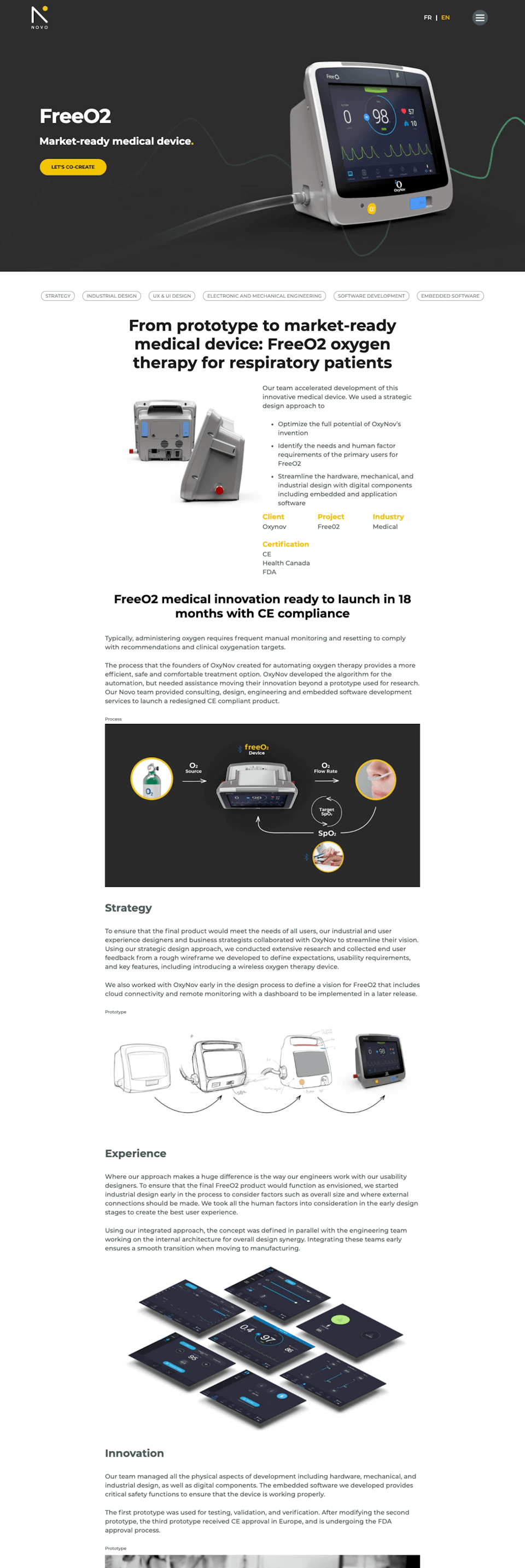 webflow project 3 - Fromnovo.com