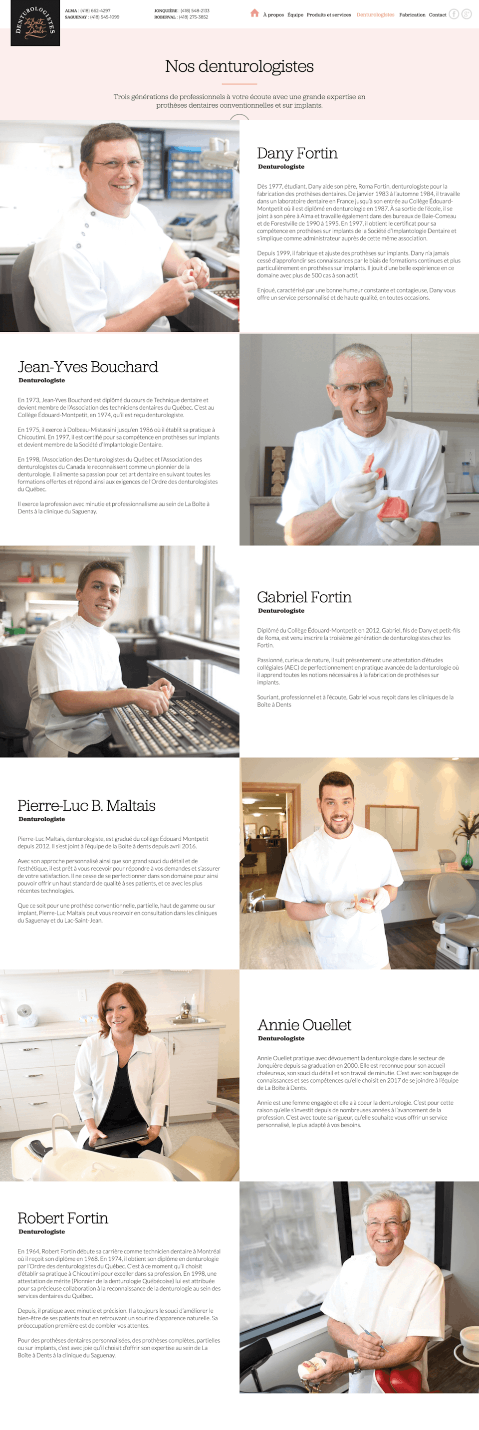 webflow project 2 - La Boîte à dents