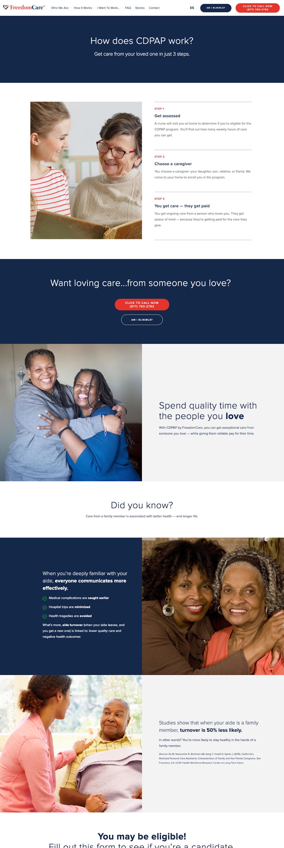 webflow project 3 - FreedomCare New York