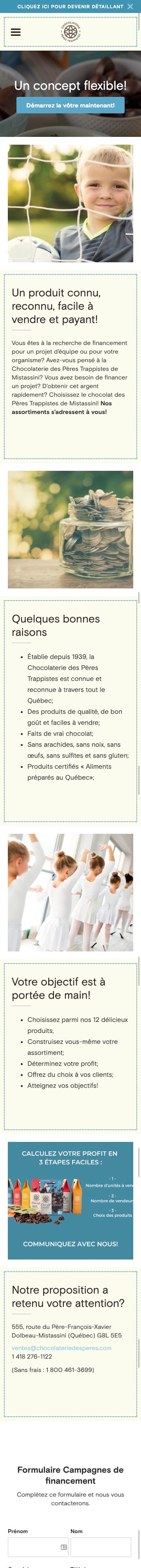 webflow project 4 - Chocolaterie des Pères Trappistes