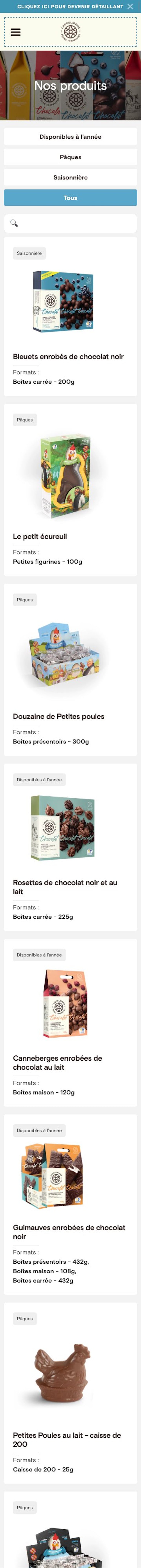 webflow project 6 - Chocolaterie des Pères Trappistes