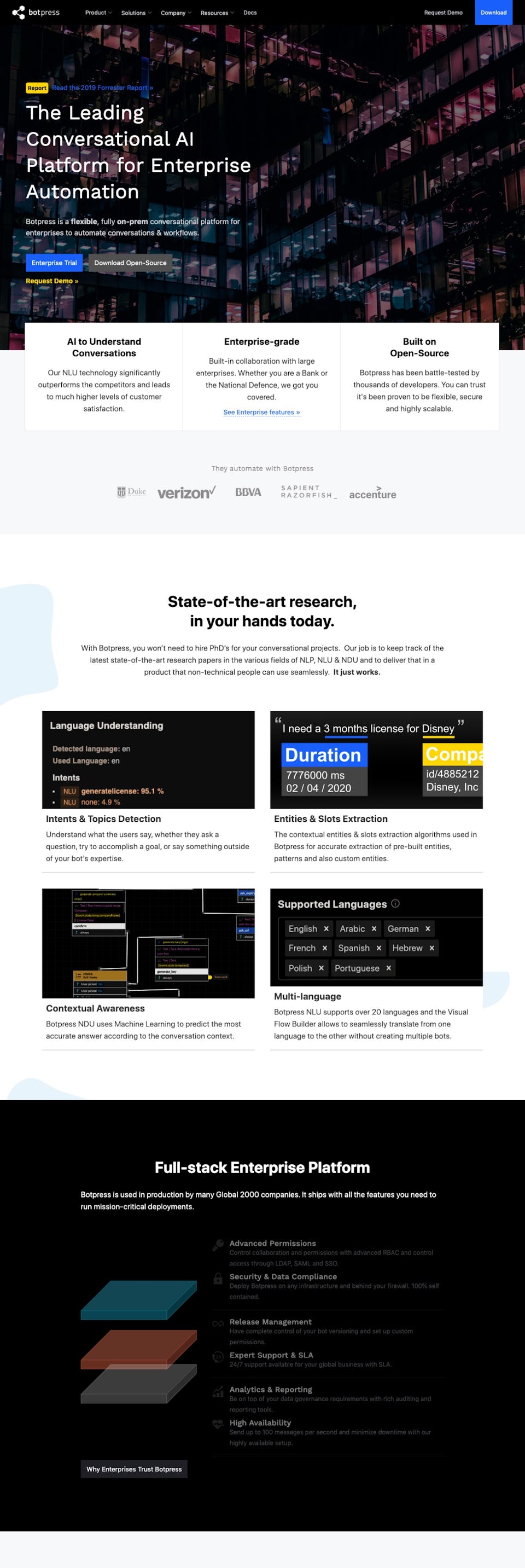 webflow project 1 - Botpress.io