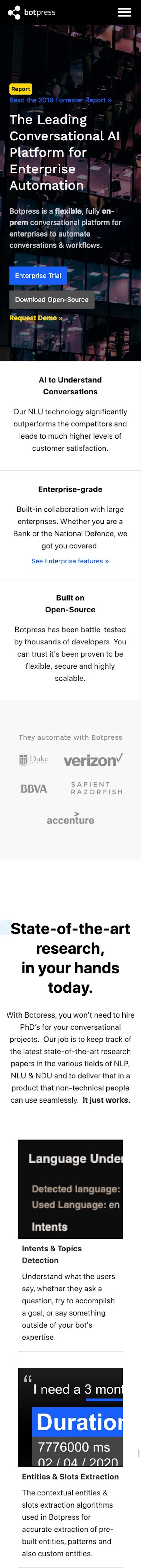 webflow project 2 - Botpress.io