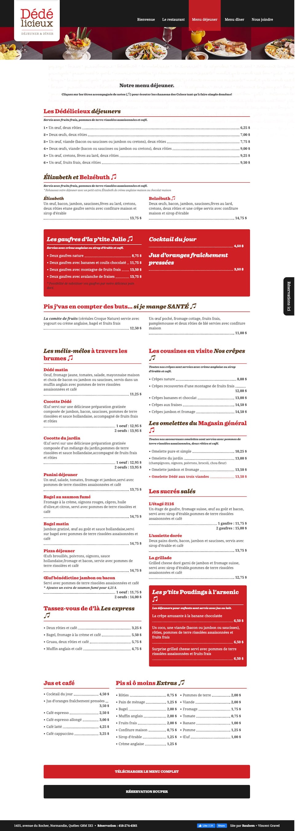 webflow project 2 - Dédélicieux