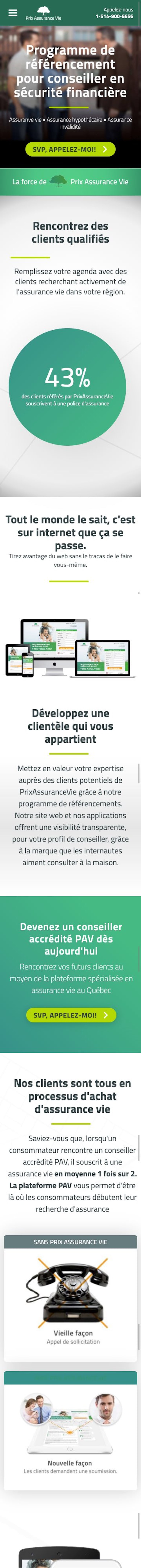 webflow project 4 - Prix Assurance Vie