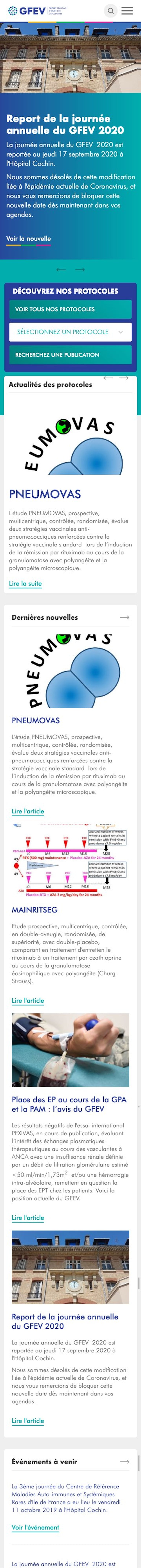 webflow project 3 - Groupe Français d'Etude des Vascularites (GFEV)