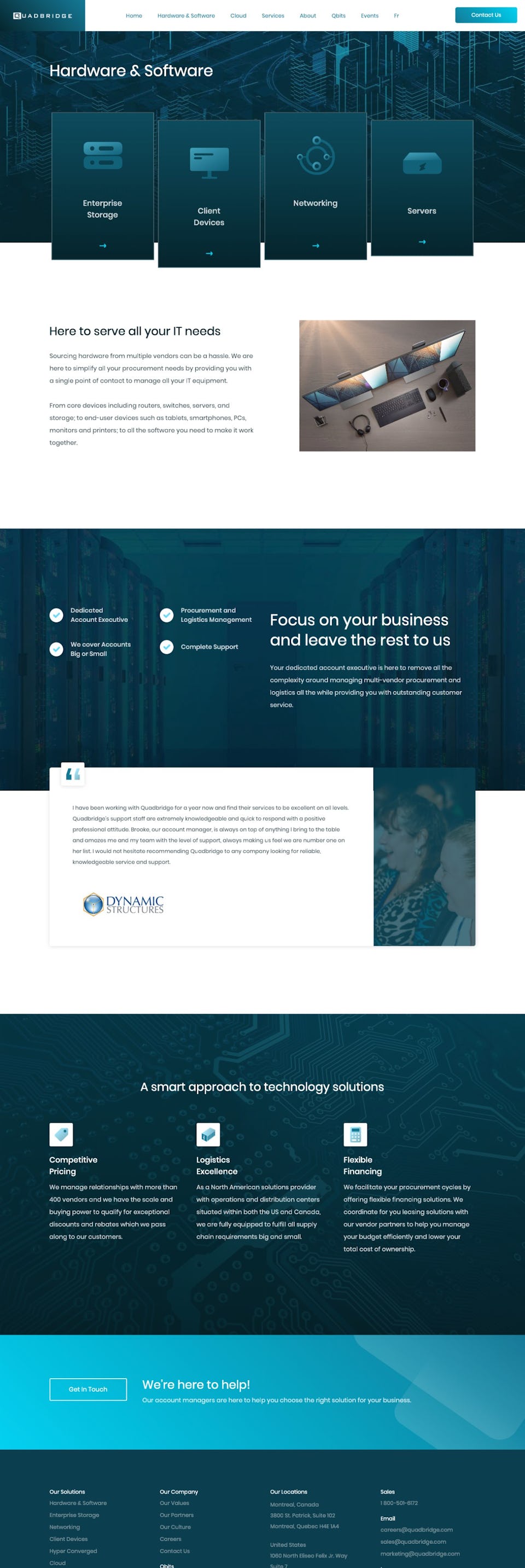 webflow project 1 - Quadbridge