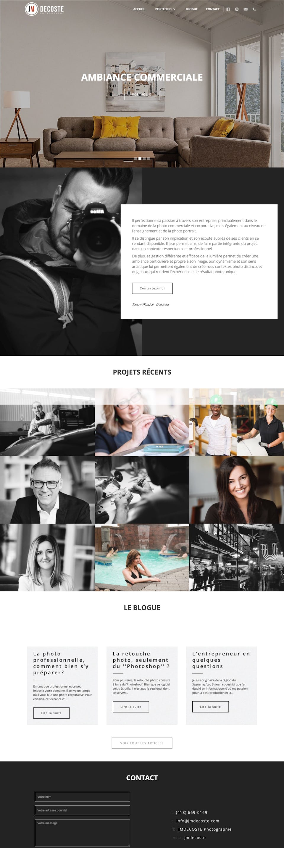 webflow project 2 - JMDescoste Photographie
