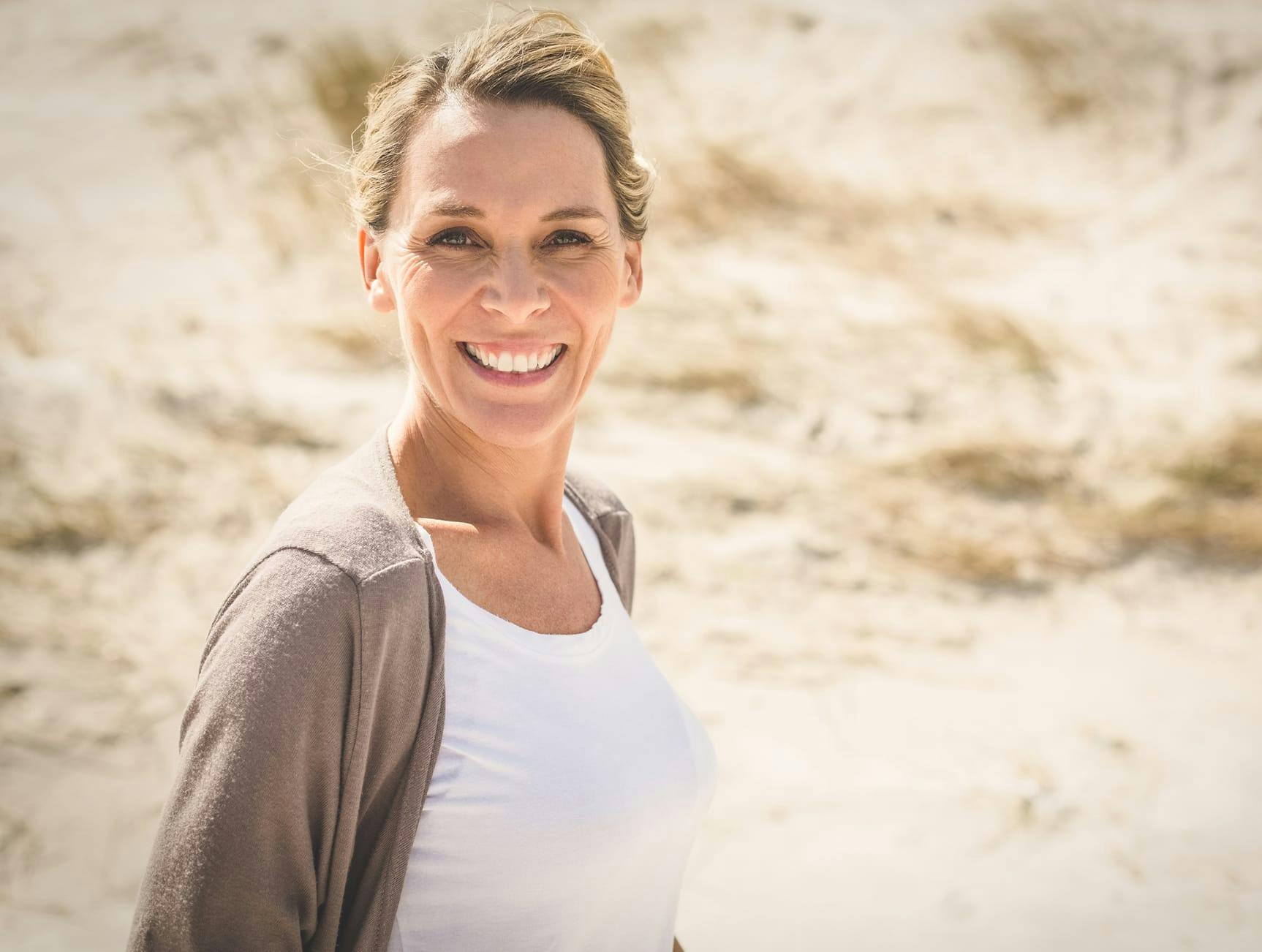 woman on beach