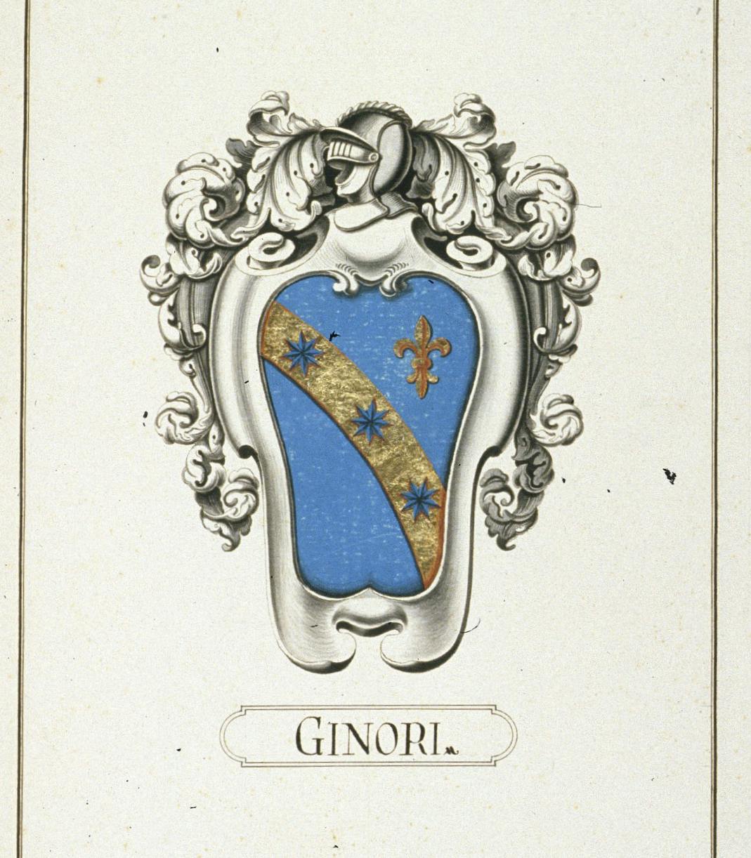 Scannerizzazione di stemma della famiglia Ginori