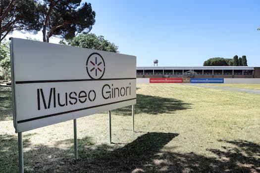 Vista dell'ingresso del giardino del museo