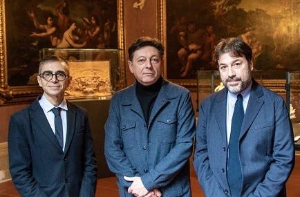 foto ritratto di Cristiano Giometti, Fulvio Cervini e Tomaso Montanari