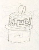 Sketches of labyrinthine decoration
