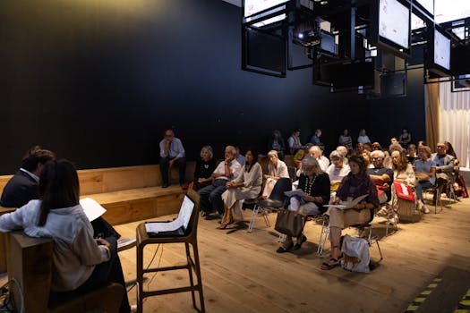 Una vista della sala durante la conferenza stampa