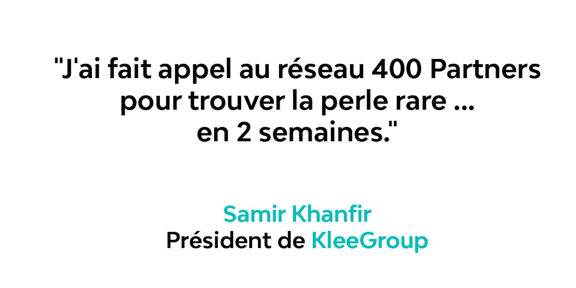 Samir Khanfir, président de KleeGroup et 400 Partners