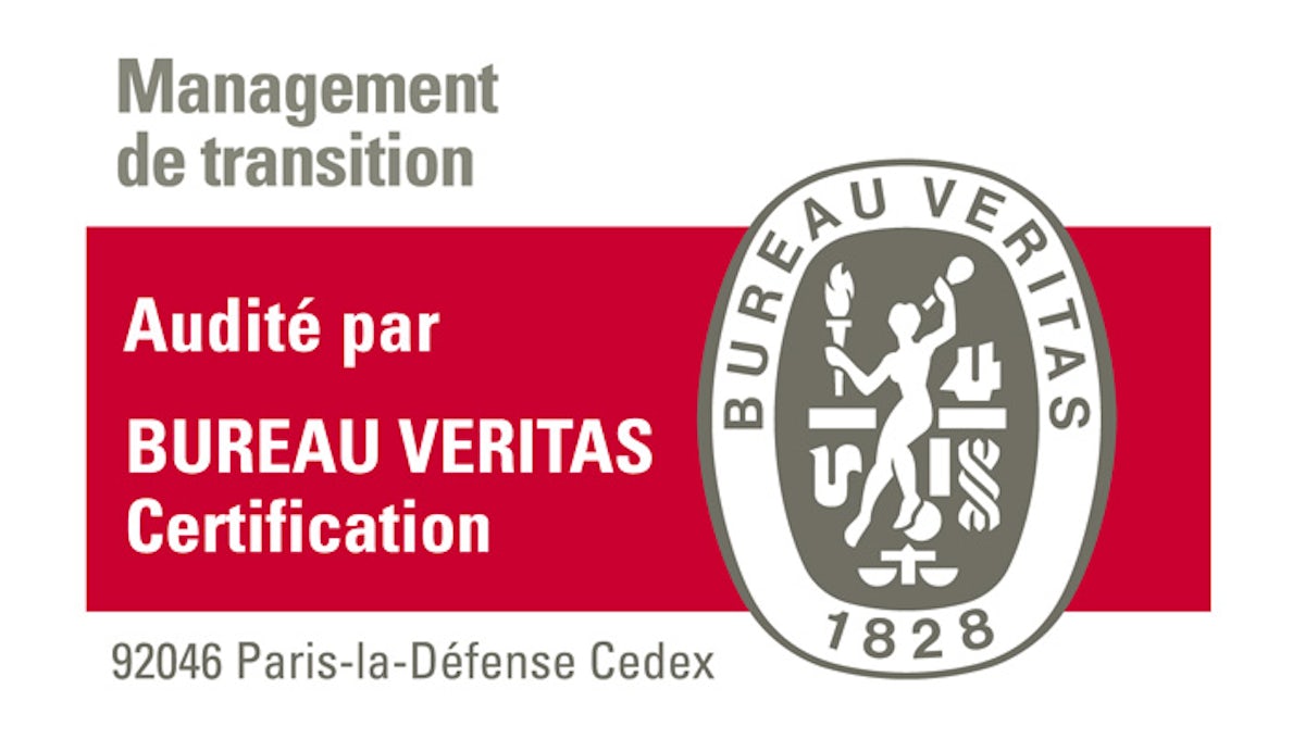 400 obtient la labellisation Bure400 Partners labellisée Bureau Veritas référentiel Management de Transitionau Veritas référentiel Management de Transition