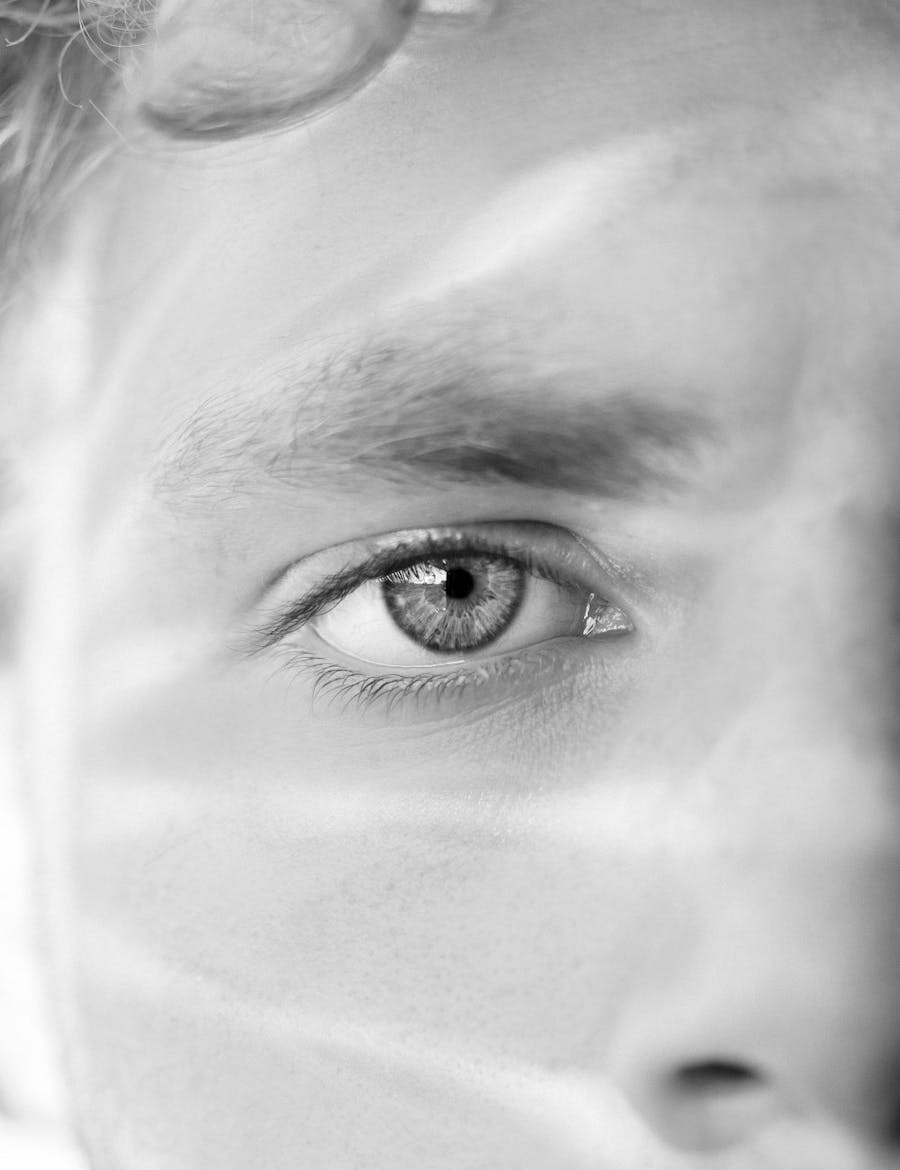 Close up of a man's left eye, emphasizing a brow lift in Nashville