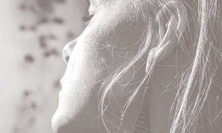 A closeup of a woman's cheek emphasizing buccal fat removal in Nashville.