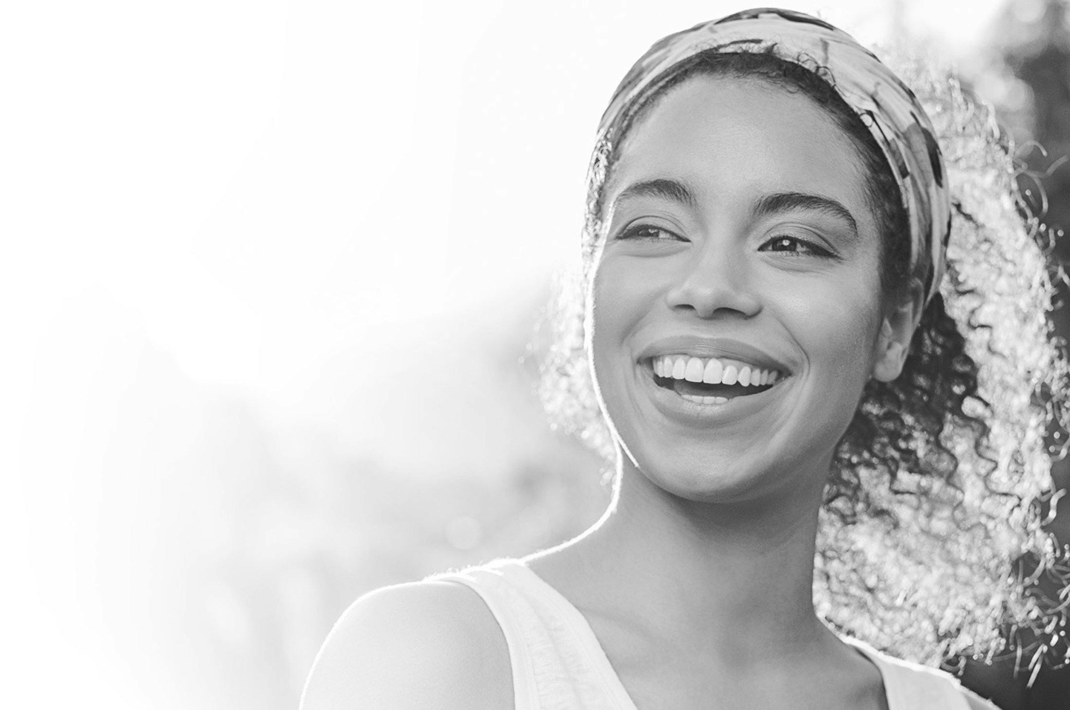 Beautiful woman smiling