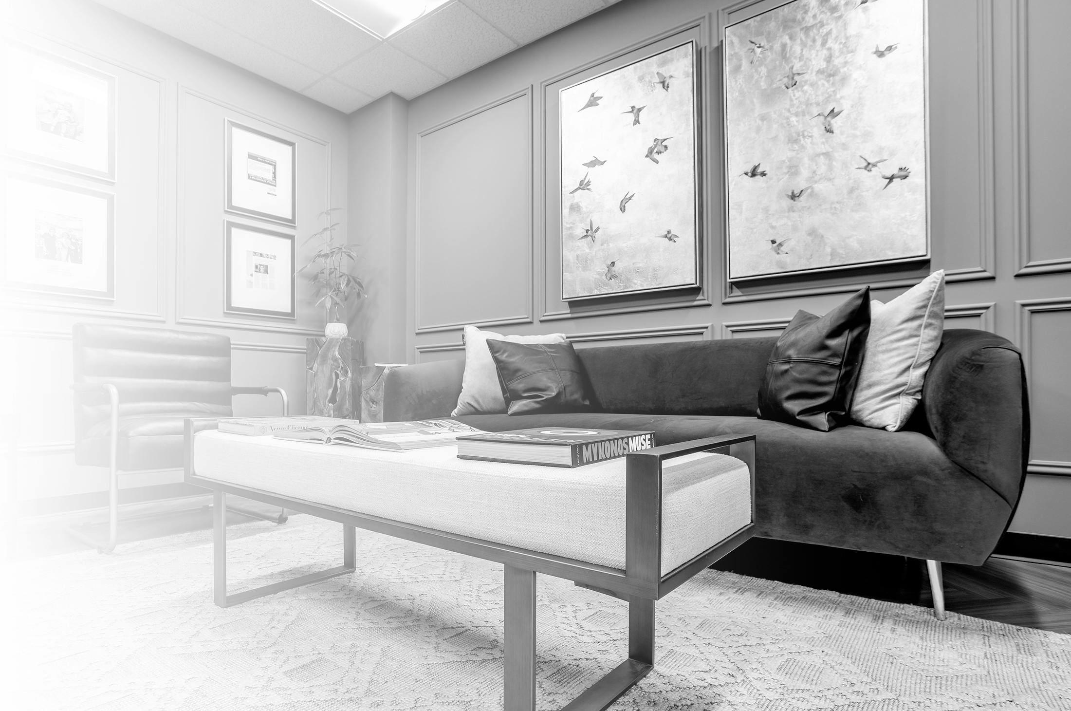 Waiting area at Refine Facial Plastic Surgery and Aesthetics