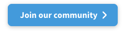Un bottone blu: ha una scritta "Join our community" ed una freccia. Ha dei bordi arrotondati ed un ombra