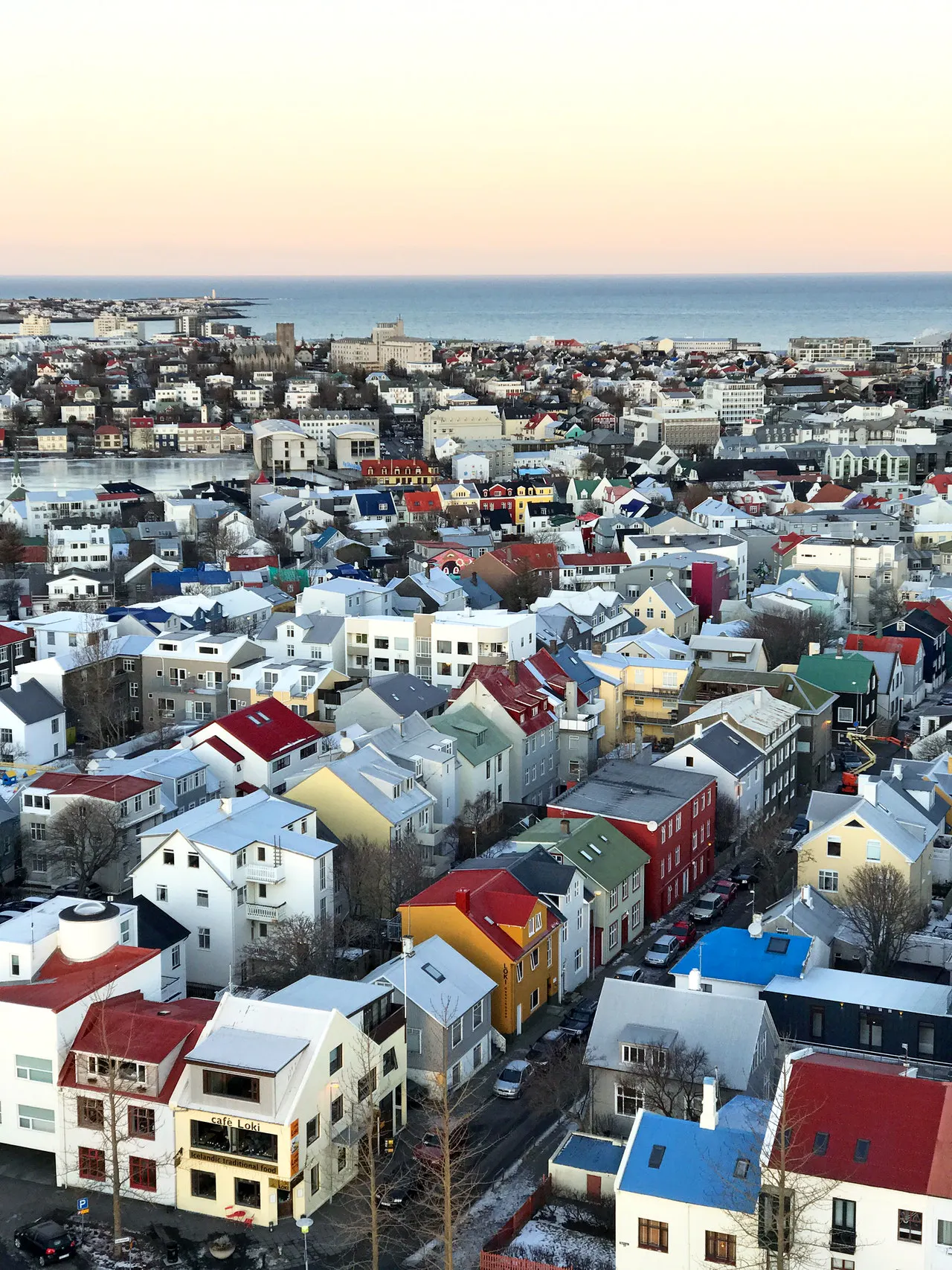 Miðbær Reykjavíkur Loftmynd af miðbæ Reykjavíkur
