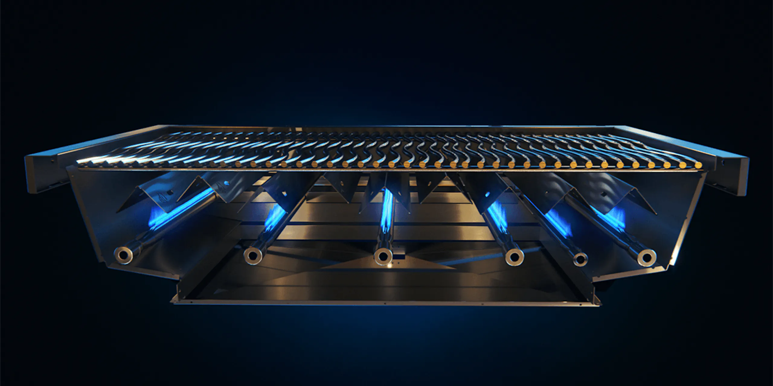 Grillin sjálf eru byggð úr ryðfríu stáli