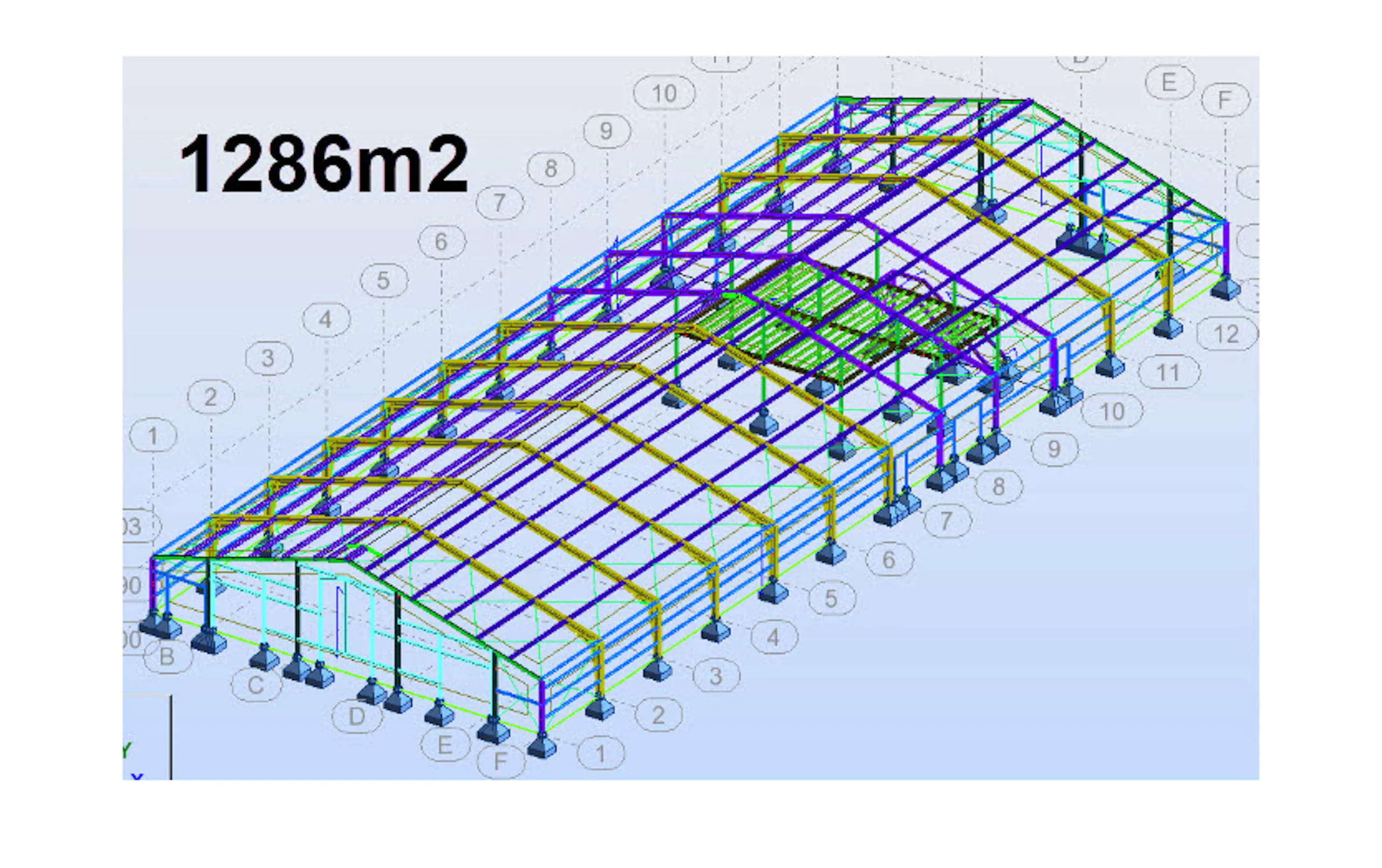 1.286 m2 stálgrindarhús frá BYKO