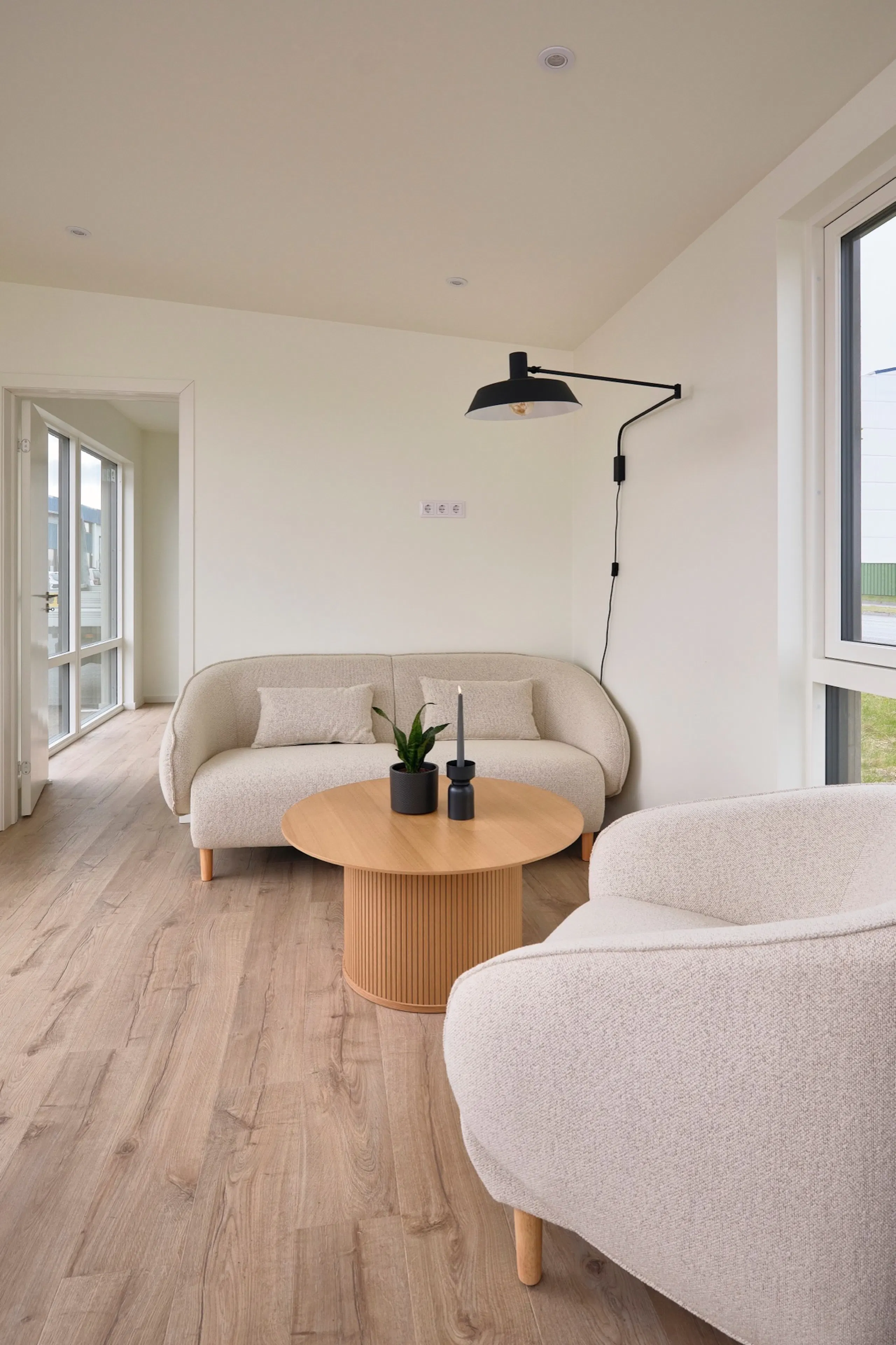 Fullbúið hús stofa nærmynd