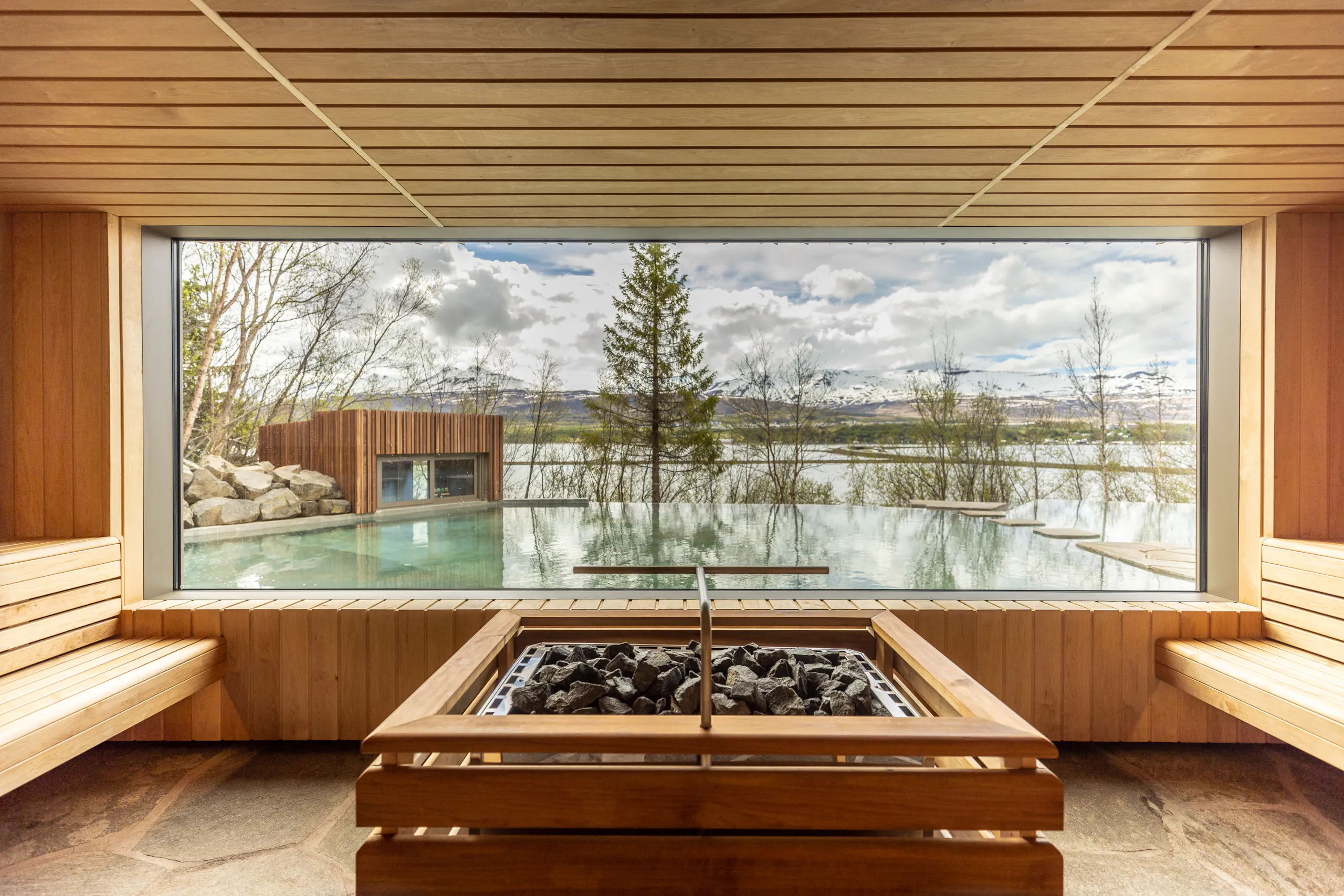 Skógarböðin útsýni