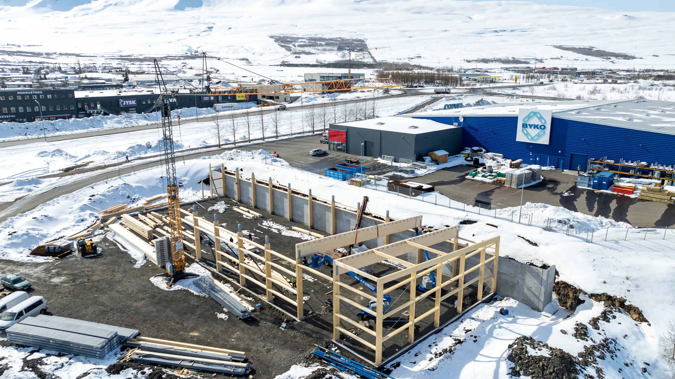 Límtréshús í verki