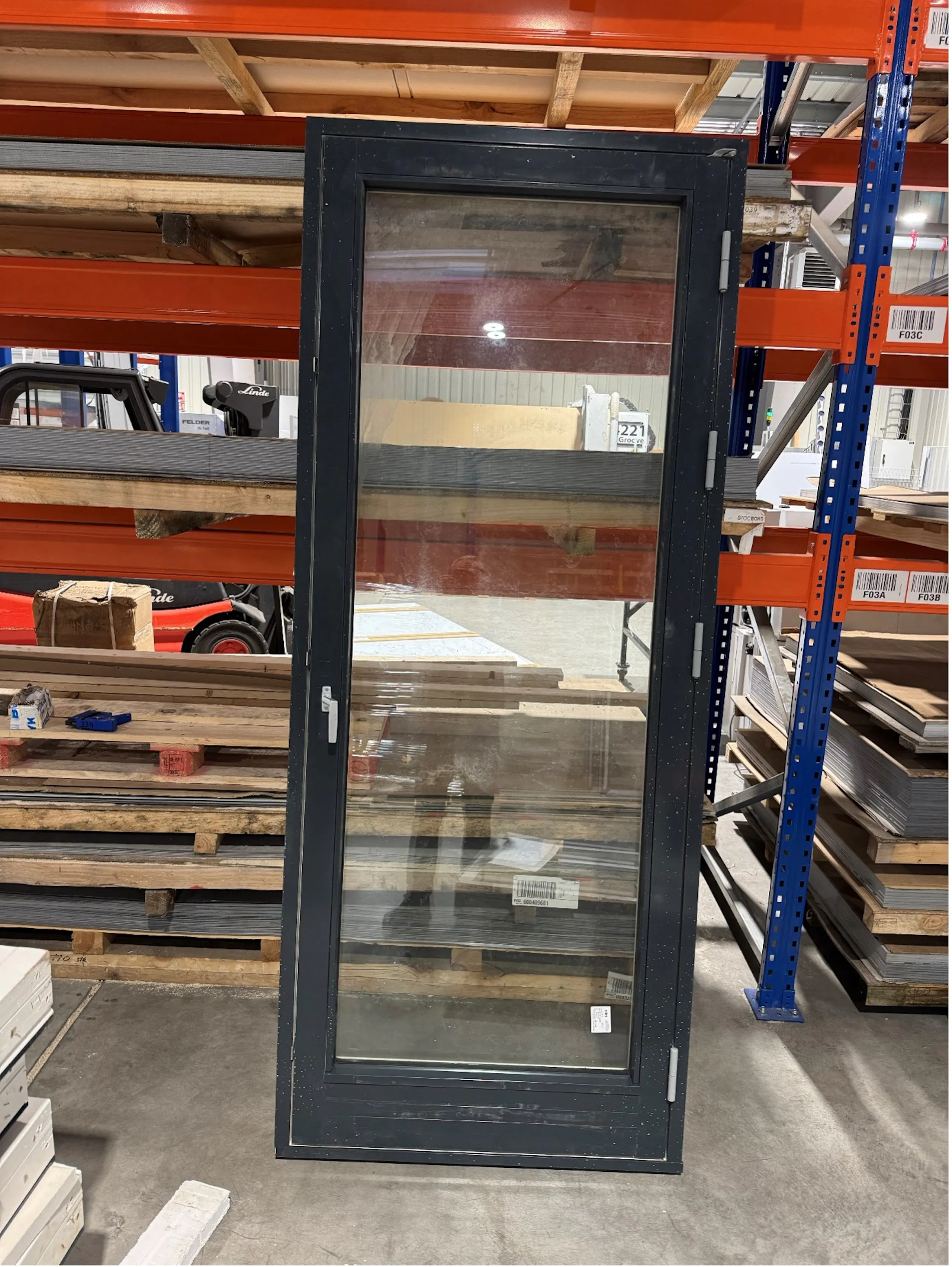 Timbur-ál svalahurð