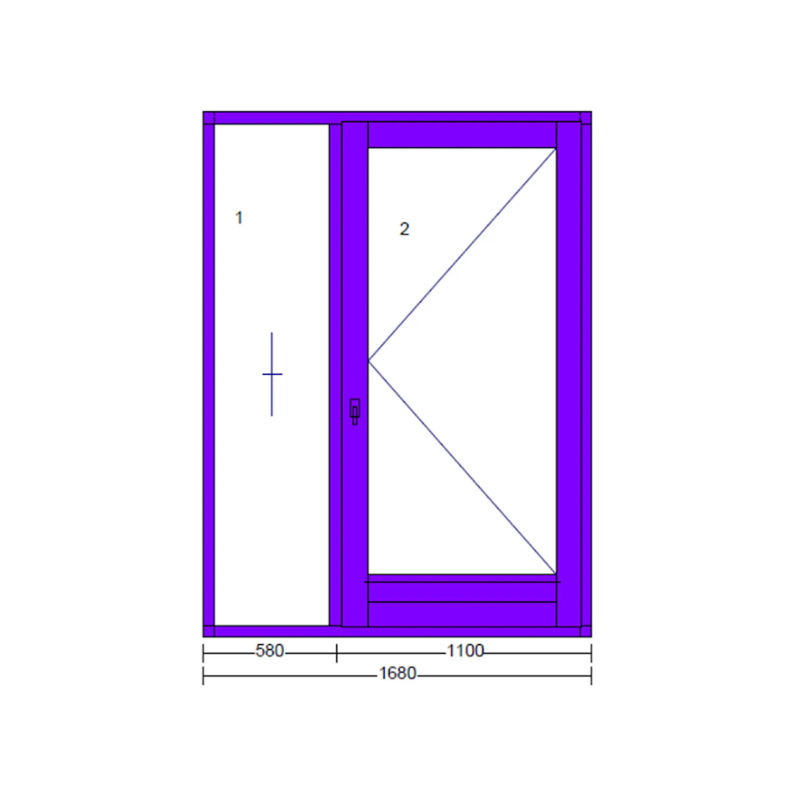 B-vara Álhurð 1680x2200