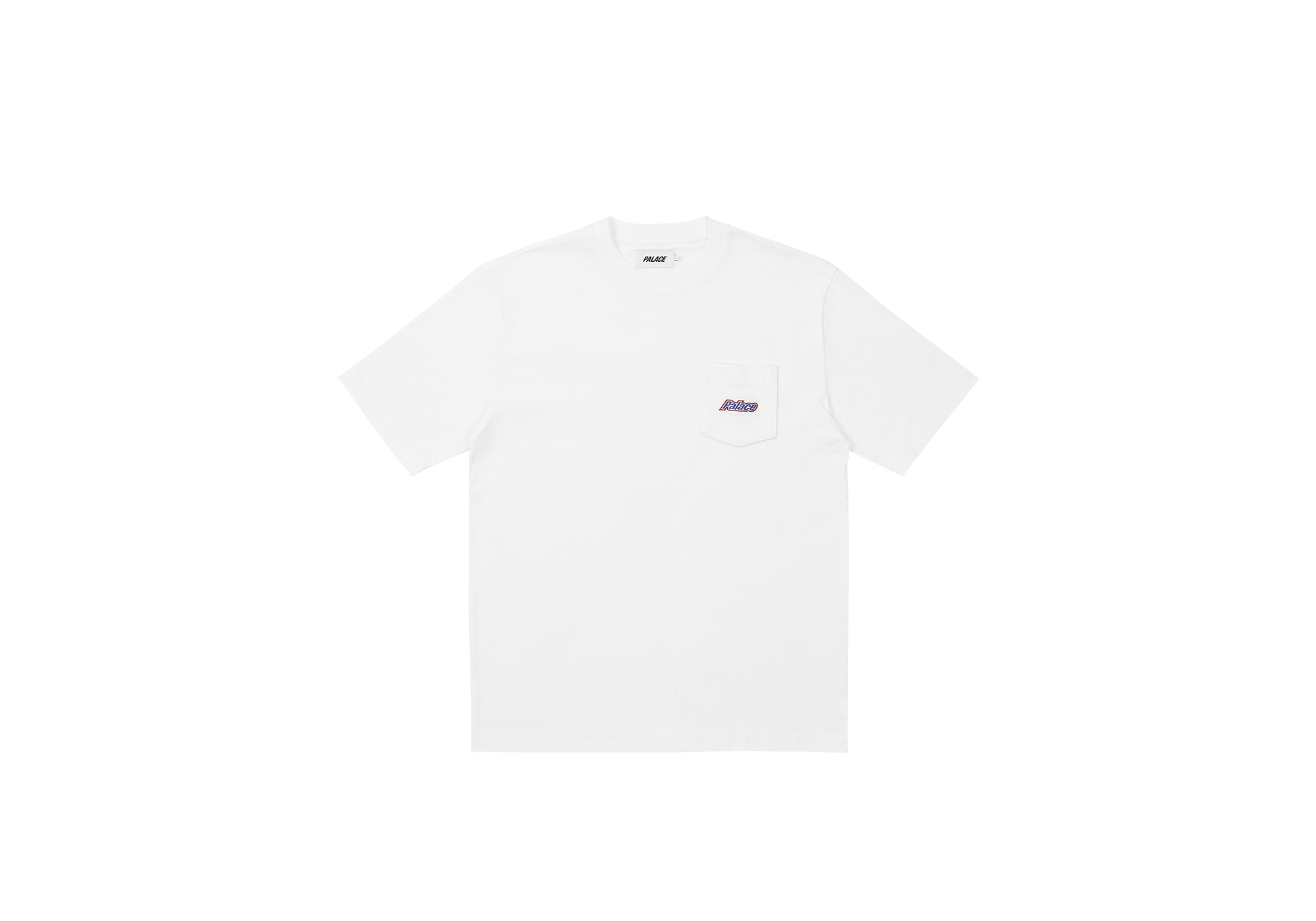 PALACE NEIGHBORHOOD Pocket T Shirt White EMBROIDERED POCKET T