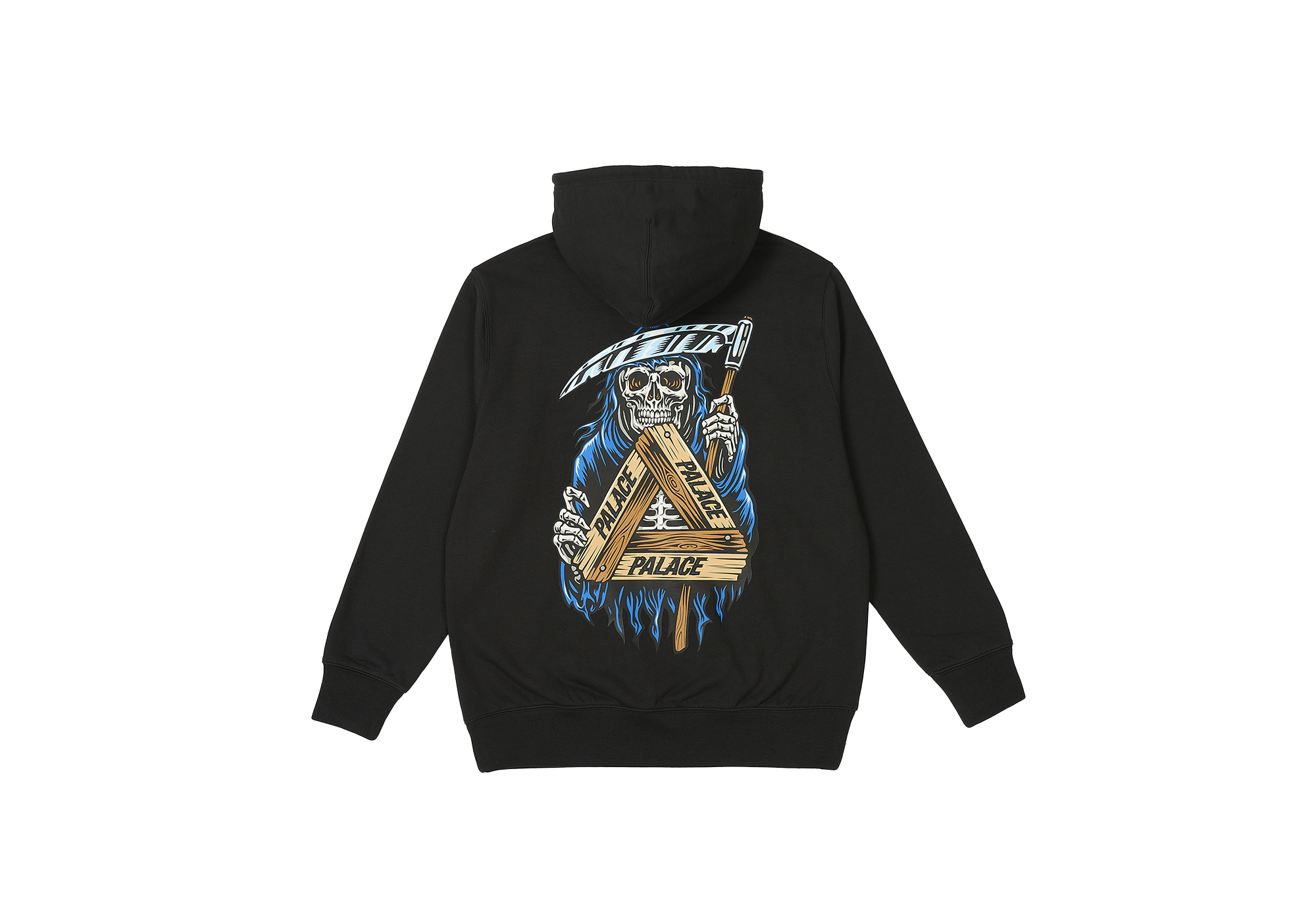 【Palace】 Palace Reaper Hood Grey Marl - 23FW Sofar Zip Hood Grey Marl - Spring 2023 - Palace Community