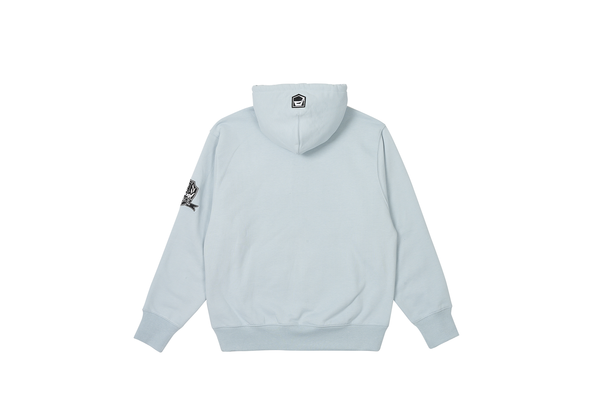 Palace Avirex Zip Hood Grey Marl - Autumn 2023 - Palace