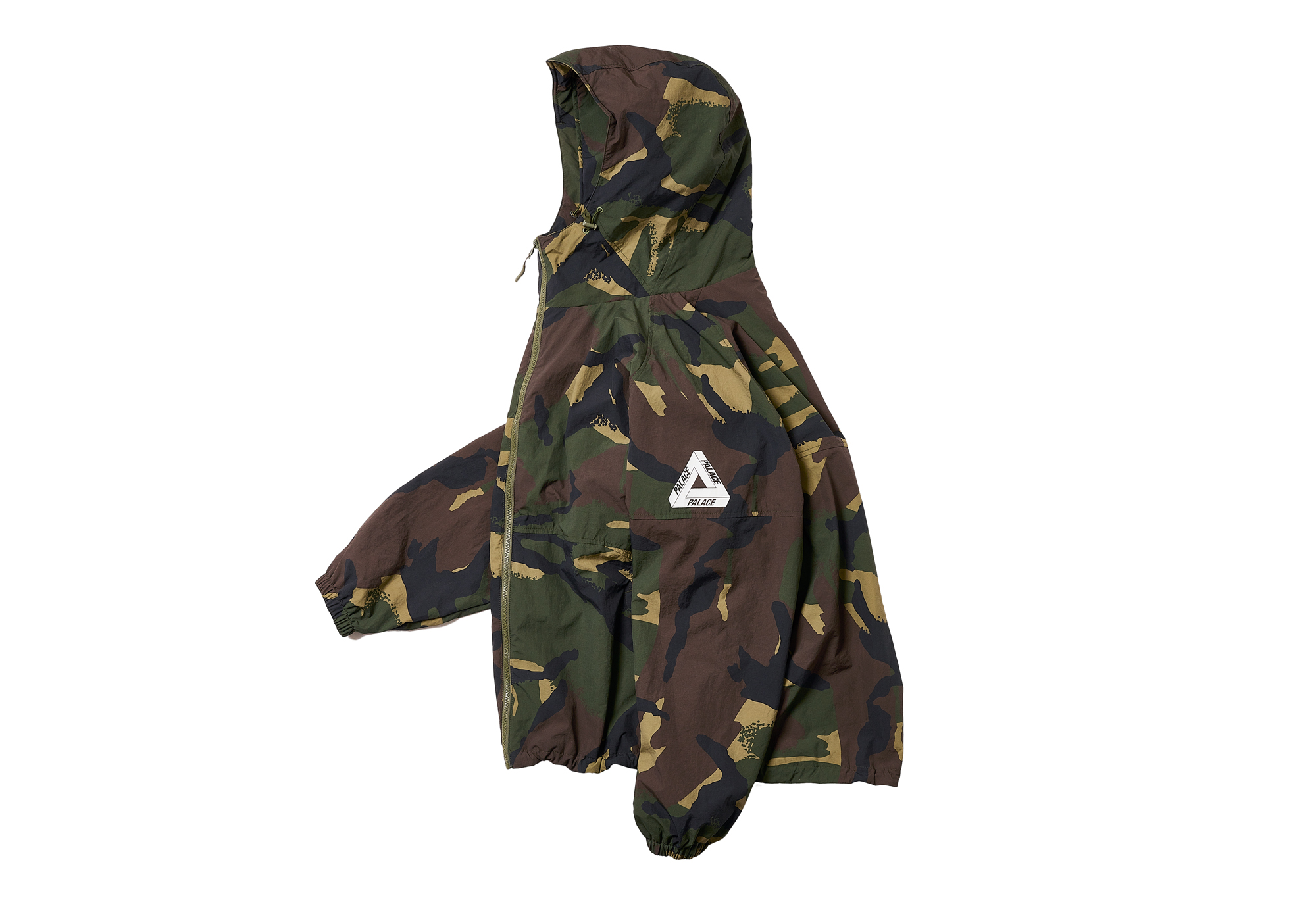 Palace FW22 Reflector Jacket Tree Camo Palace Skateboards Zip Off
