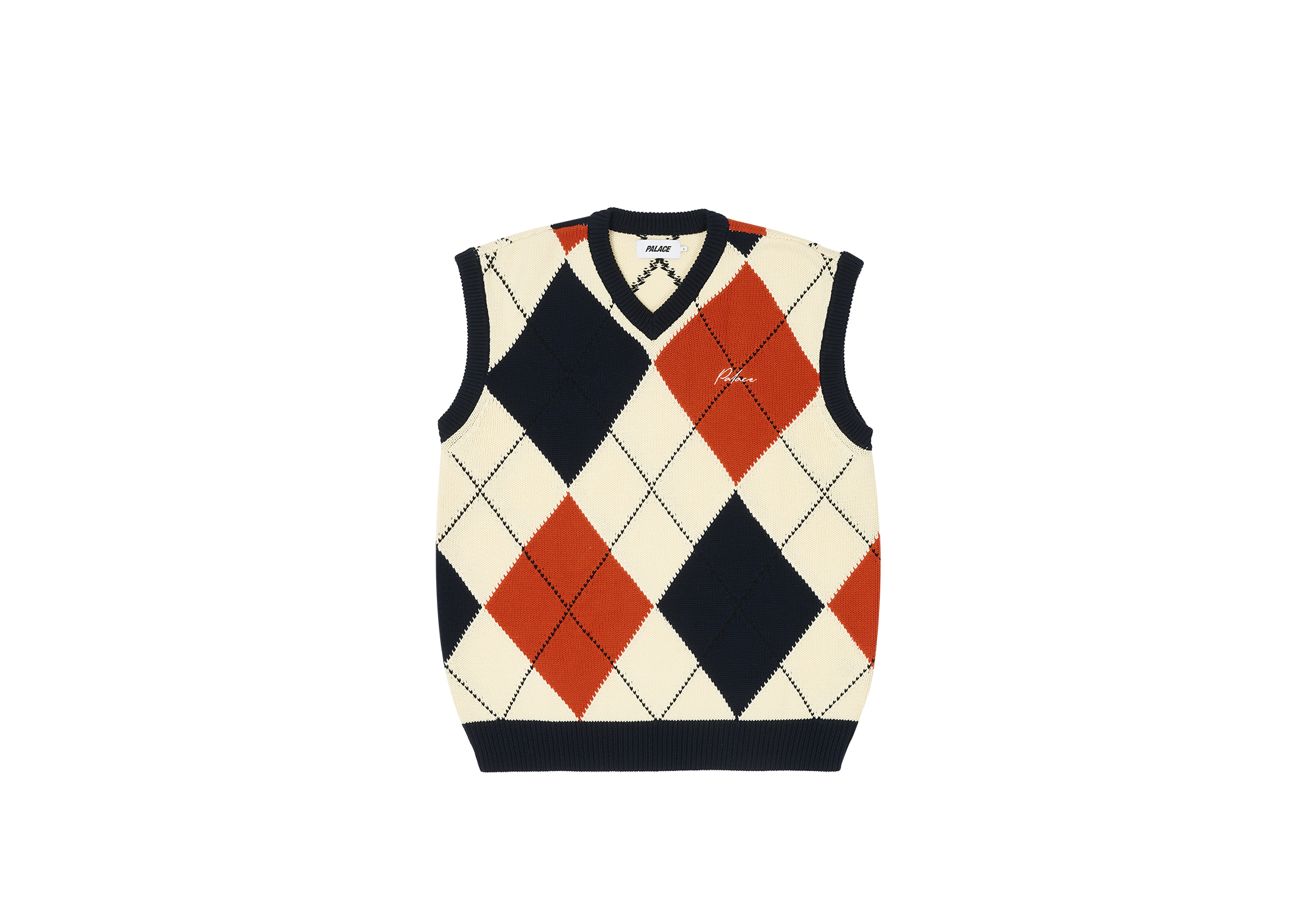 トップス Palace skateboards argyle knit vest ARGYLE KNIT VEST | PALACE SKATEBOARDS