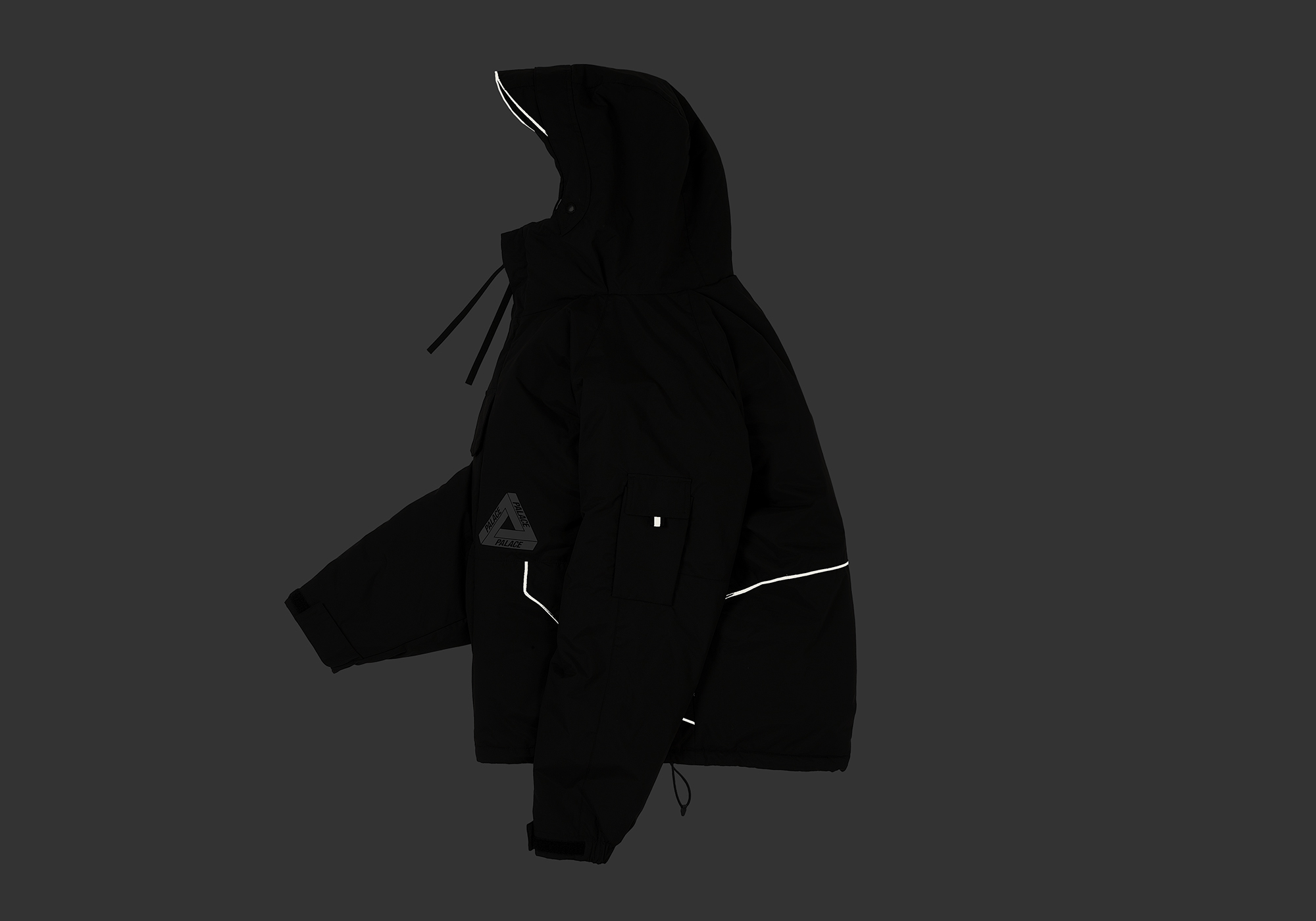 ジャケット・アウター palace M-Tech hooded Jacket black(XL) M-TECH HOODED JACKET | PALACE SKATEBOARDS