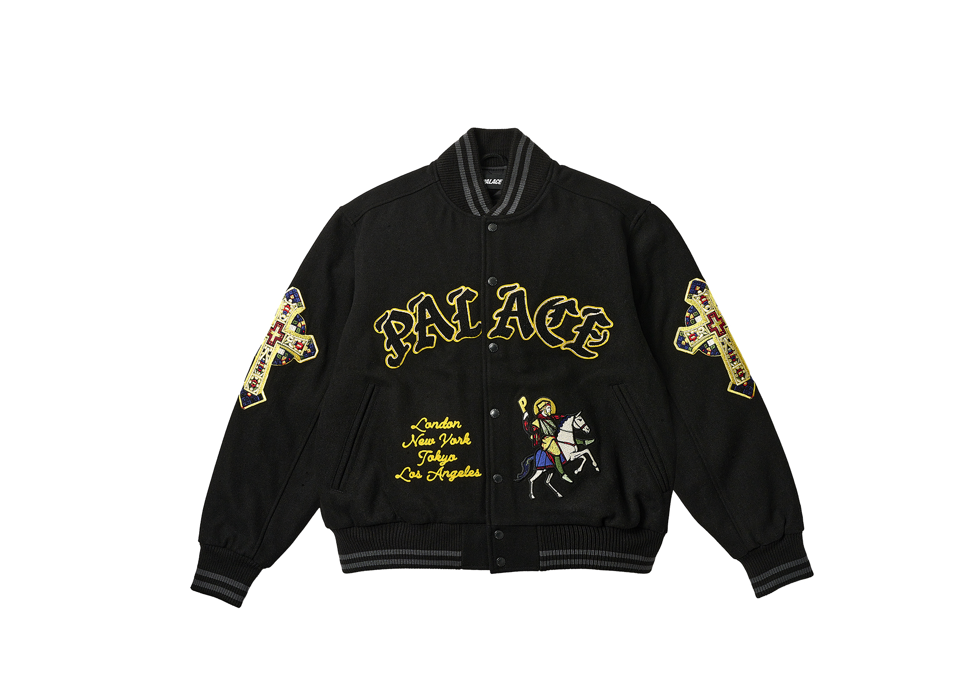 【新品】Palace Saint Crew Palace Saints Crew Black - 24SS | eBay