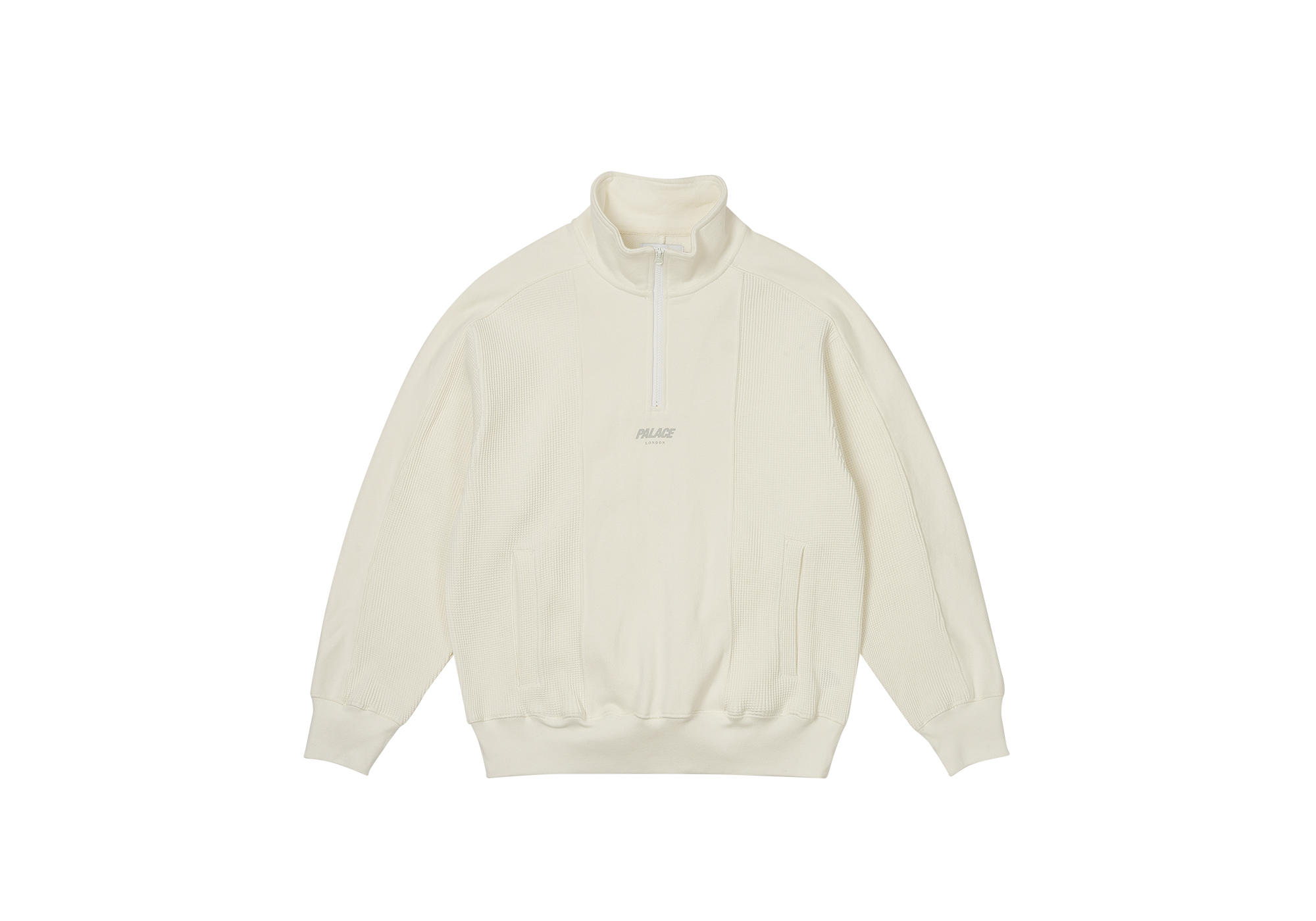 Palace Stamp Waffle Zip Hood NAVY サイズL WAFFLE ON 1/4 ZIP