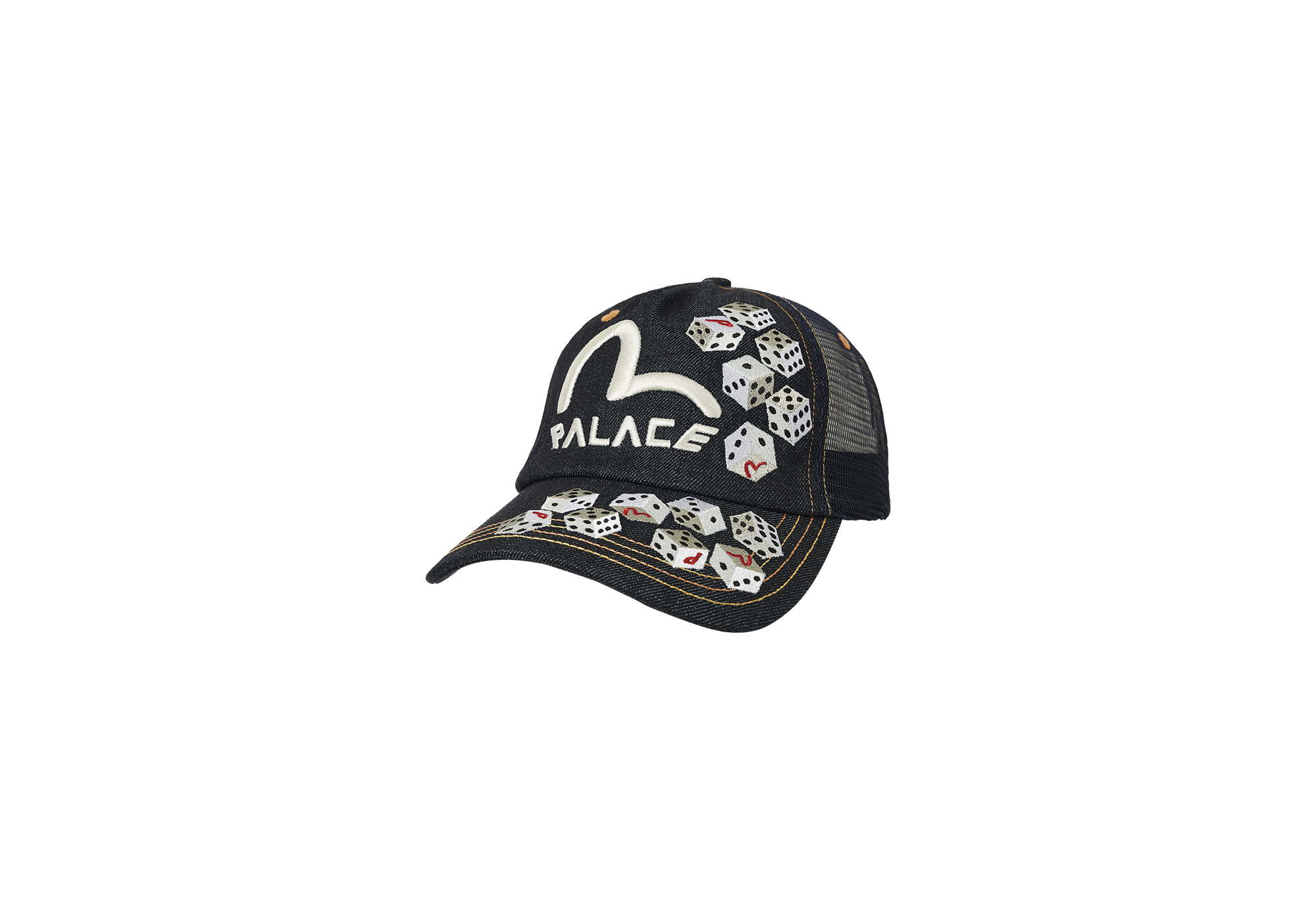 帽子 PALACE EVISU SNAPBACK Palace: Men's Palace Evisu Snapback (Indigo) | Dover Street Market
