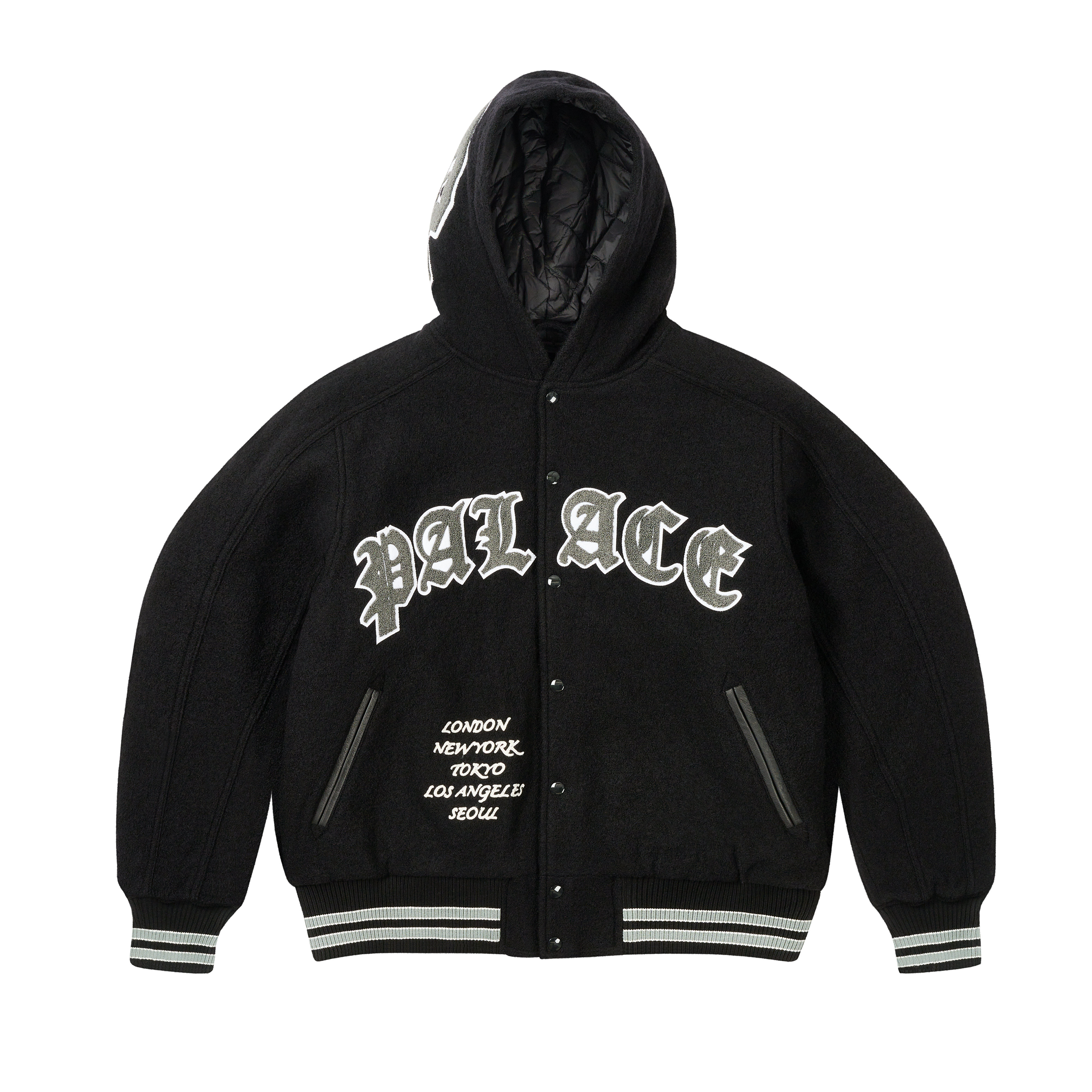 【Palace x Champion】 Shop Hood New York Navy - 24FW Palace Champion Shop Hood New York Navy - Autumn 2024