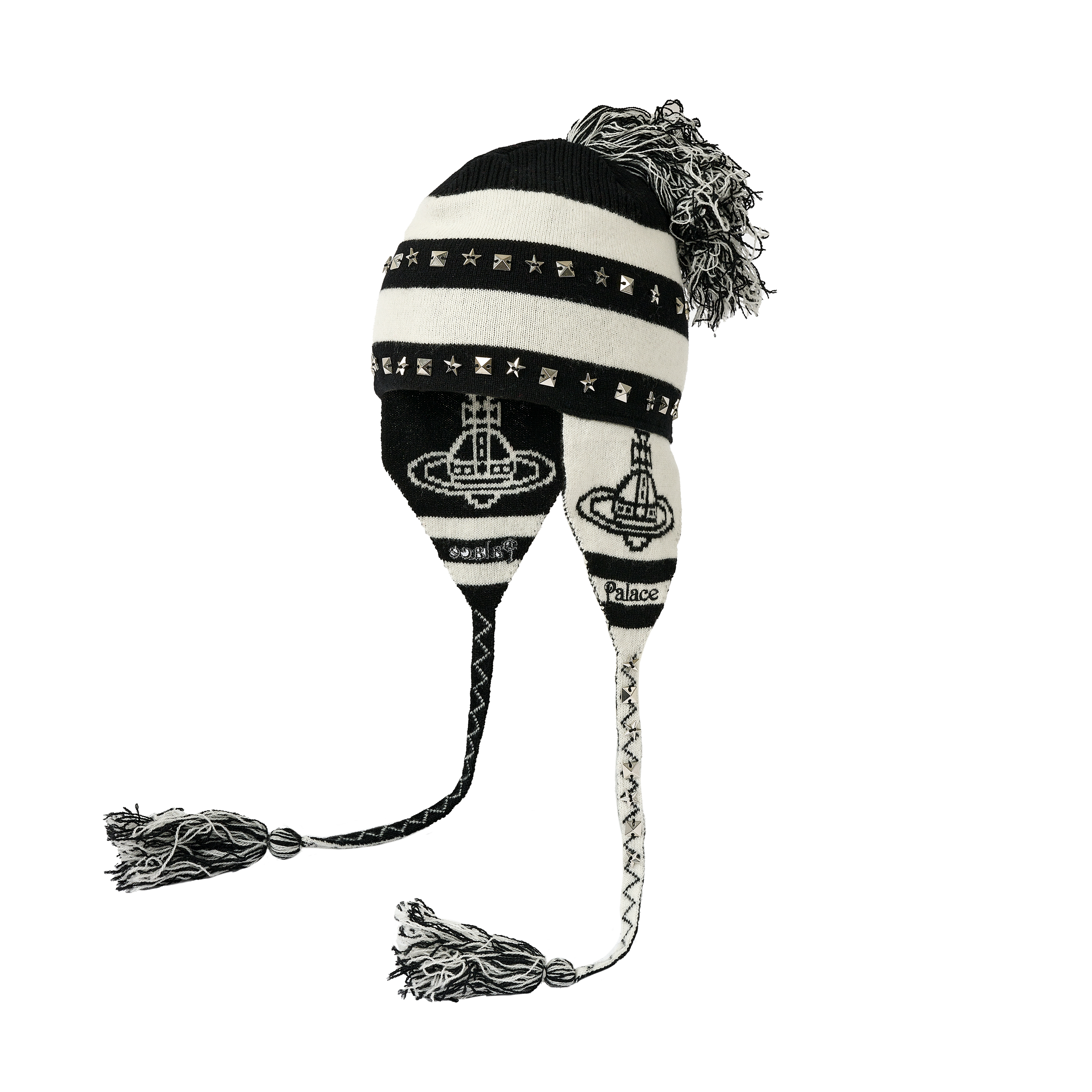 PALACE VIVIENNE WESTWOOD ORB KNIT EARFLAP BEANIE | PALACE