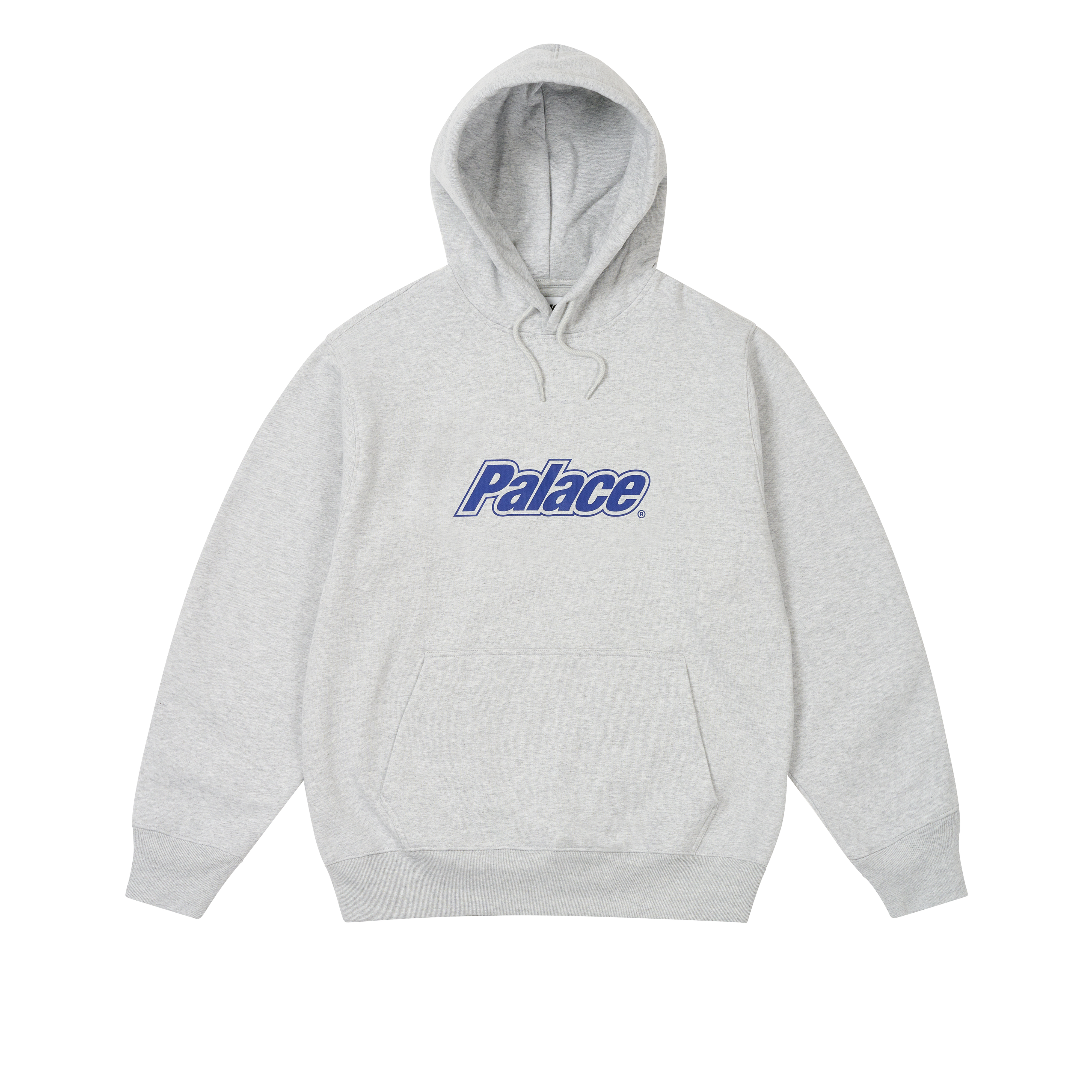 [即完品]Palace Border Logo Hood Grey Marl BORDER LOGO HOOD | PALACE SKATEBOARDS